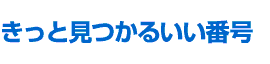 きっと見つかるいい番号